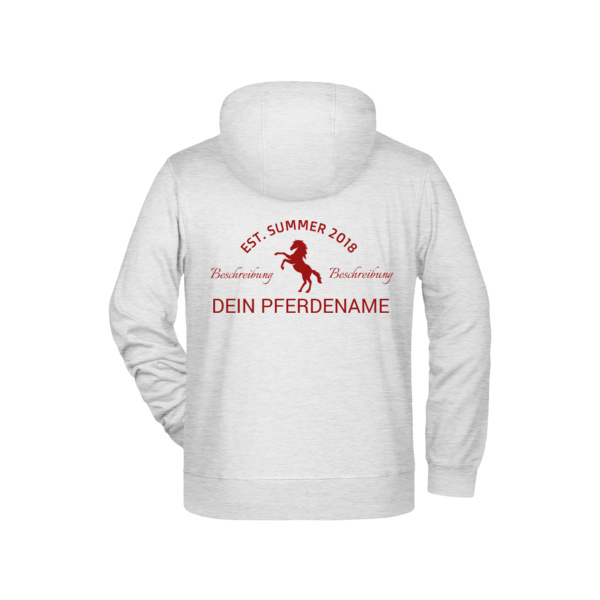 Bella - selbst einfärben  - Men's Zip Hoody Miniaturansicht